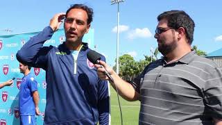 Alessandro Nesta speaks to Magic City Soccer following The Miami FC US U19 squad scrimmage [upl. by Baxie]