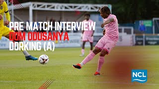 Pre Match Interview Odusanya prepares for Dorking trip [upl. by Guthrey273]