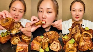 EP77  Beef Bone Marrow MUKBANG ASMR  SML FOOD [upl. by Roana159]