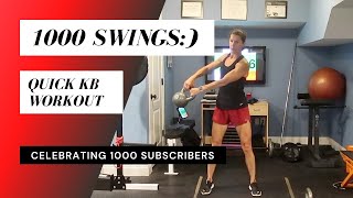 1000 Swings Almost a 1000   KB Posterior Workout [upl. by Htinek]