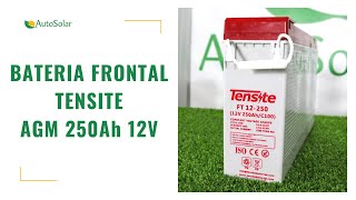 Batería Solar Tensite Frontal AGM 250Ah 12V  Autosolar [upl. by Avir]