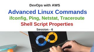 Linux Essentials for DevOps  ifconfig ping netstat traceroute Commands  Shell Script Tutorial [upl. by Joni801]
