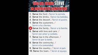 Uso del verbo SERVE en inglés [upl. by Beeck913]