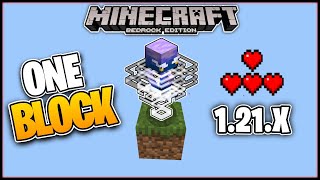 👉 ONE BLOCK para Minecraft Bedrock 121  Mapa UN SOLO BLOQUE actualizado [upl. by Llib962]