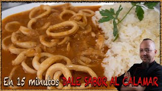 🦑 Receta de CALAMARES con SALSA 🔥 SALSA PICANTE 🔥 [upl. by Bertina92]