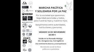 Anuncian Marcha Pacífica y Solidaria por la Paz en Querétaro [upl. by Kannav]