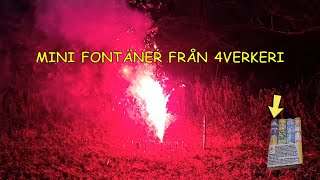 Provskjuter mini fontän från 4verkeri Bonden fyrverkeri Dark Soul Dragon Blomster fontän 4xfontän [upl. by Ier]