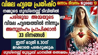 വിമലഹൃദയ പ്രതിഷ്ഠ  ഒന്നാം ദിവസം ജൂലൈ 13  VIMALA HRIDAYA PRATHISHTA  LIVE  CHURCH  GOODNESS TV [upl. by Caresse]