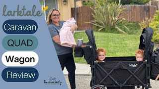 Larktale Caravan QUAD Stroller Wagon Review [upl. by Yehs764]