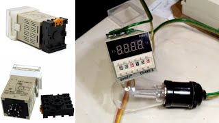 review dan cara pemasangan digital timer delay relay dh48s [upl. by Annahc]