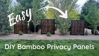 Easy DIY Bamboo Privacy Panel [upl. by Ecyla]