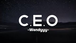 Wendyyy  CEO ParolesPwomisyonLyrics [upl. by Acenahs]