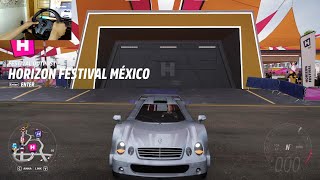 AMG CLK GTR 1998 MERCBENZ HP700  FORZA HORIZON 5  STEERING WHEEL GAMEPLAY [upl. by Leinaj538]