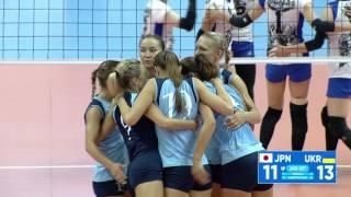 2017 07 26 VOLLEYBALL WOMENS HIGHLIGHTSJAPAN UKRAINE DEAFLYMPICS2017 [upl. by Lymn]