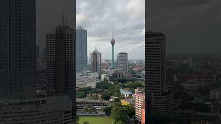 Rooftop Sri Lanka view of Lotus tower 🇱🇰 shorts srilanka lotustower skyline rooftop [upl. by Cinnamon]