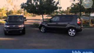 2010 Kia Soul vs Nissan Cube  Kelley Blue Book [upl. by Dielle]