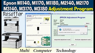 Epson M1140 M1170 M1180 M2140 M2170 M3140 M3170 M3180 Adjustment Program resetter tools [upl. by Richard398]