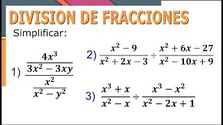 Division de fracciones algebraicas  Clase 02  SimpleAlgebra1 [upl. by Borchert]