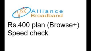 Alliance Broadband Rs 400Browse plan speed test and web browsing experience [upl. by Gerrard860]