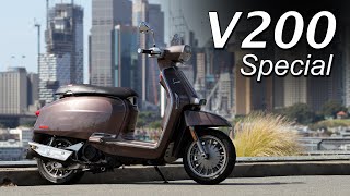 Lambretta V200 Special Scooter Review  Italian Flair [upl. by Ahsaten]