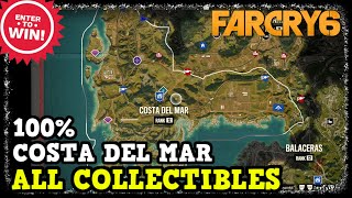 Far Cry 6 Costa Del Mar All Collectibles Weapons  Gear  USB  Roosters  Criptograma  Idols [upl. by Owades149]