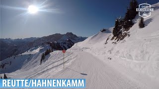 ReutteHahnenkamm Talabfahrt [upl. by Anilorak78]