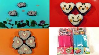 How to Make sushi roll （Eho Maki）100円型でのり巻き恵方巻き）の簡単な作り方！キャラ弁やデコ弁にも！ [upl. by Calista]