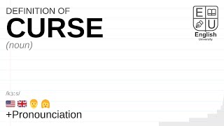 CURSE meaning definition amp pronunciation  What is CURSE  How to say CURSE [upl. by Moshe]