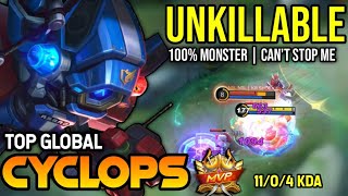 CYCLOPS BEST BUILD 2022  TOP GLOBAL CYCLOPS GAMEPLAY  MOBILE LEGENDS✓ [upl. by Awjan885]