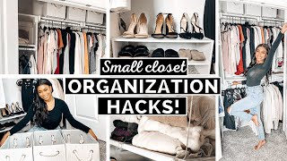 10 Small Closet Organization Hacks That Will TRANSFORM Your Space [upl. by Marijn]