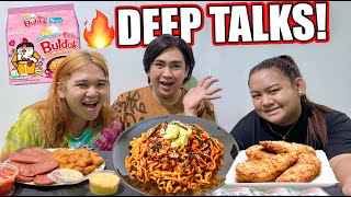 SAMYANG MUKBANG with BNT ANDREW amp AYE SERYOSO ANG MGA BAYUT [upl. by Fabrice]