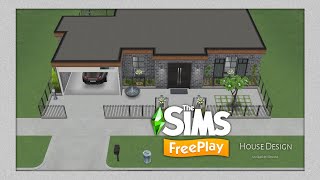 SMALL HOUSE DESIGN  2 BEDROOM HOUSE  The Sims FreePlay  House Tour  Floor Plans [upl. by Itsirk]