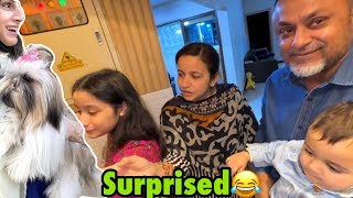 Saba ko anniversary par dog gift kardiya prank with family😂  ye tou ulta prank hogaya😳 [upl. by Shirlee262]