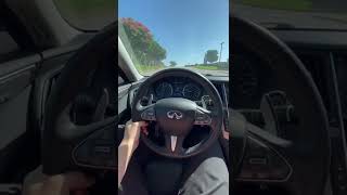 Infiniti Q50 Red Sport test drive with 400hp [upl. by Notsew687]