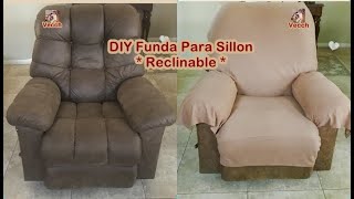 COMO HACER UNA SIMPLE FUNDA PARA SILLON RECLINABLE  TUBE UNOS PROLEMAS CON LA OTRA SUBIDA  PERDON [upl. by Ahsem]