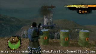 Red Faction Guerrilla Walkthrough  Oasis Sector  Demolitions Master 1 [upl. by Balkin]