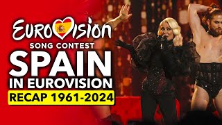 🇪🇸 España en Eurovisión 1961  2024  RECAP Spain in the Eurovision Song Contest [upl. by Hulbard]