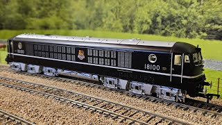 Heljan  Rails OO gauge BR early 18100 gas turbine DCC sound review [upl. by Nybor]