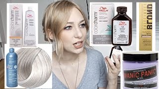 ABOUT BLONDE TONERS  Wella Manic Panic Redken amp more  MY EXPERIENCES amp FAVS [upl. by Nuajed935]