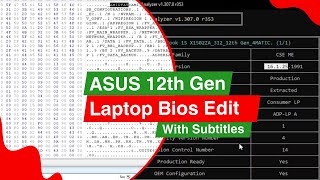 ASUS 12TH GEN LAPTOP BIOS EDIT ITCARECOMPUTER [upl. by Ailegave]