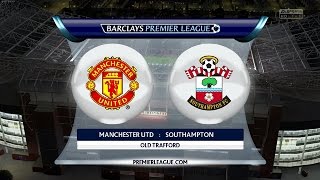 Manchester United vs Southampton FC  11012015  Barclays Premier League  FIFA 15 [upl. by Camella]