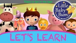 Learn with Little Baby Bum  Ten In The Bed  Nursery Rhymes for Babies  Songs for Kids [upl. by Larrad557]