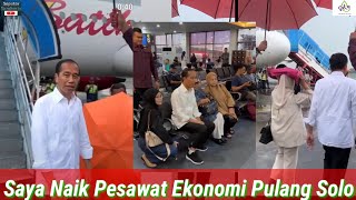 Jokowi Bikin Penumpang Batik Air Tak Percaya Mantan Presiden Hujan2 Naik Pesawat Ekonomi Disorot [upl. by Onairpic]