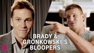 Bloopers Tom Brady amp Rob Gronkowski  TMobile Big Game 2021 Commercial [upl. by Christye341]