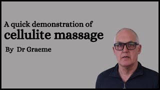 A quick demonstration of cellulite massage [upl. by Benzel]