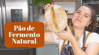 PÃO DE FERMENTAÇÃO NATURAL PARA INICIANTES  MARINA MORAIS [upl. by Hagile]