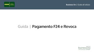 Credem Business On  Pagamento F24 e Revoca [upl. by Edijabab]