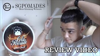 Cola Pomade by APES TO MEN Review amp Styling [upl. by Lekcar156]