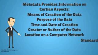 What Is Metadata Overview of meta data [upl. by Yddur]