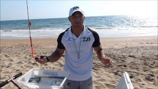 SURFCASTING HUMBERTO GACIO DAIWAHAYABUSATUTORIAL MANTENIMIENTO GUSANO AMERICANO [upl. by Eiuqcaj]